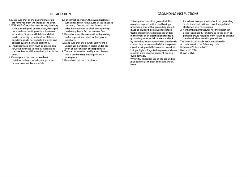 Imagen de la primera página del manual del dispositivo EMM2003W