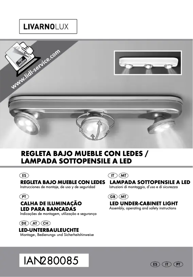 Page n°1 - Manuel utilisateur Livarno Lux HG00092