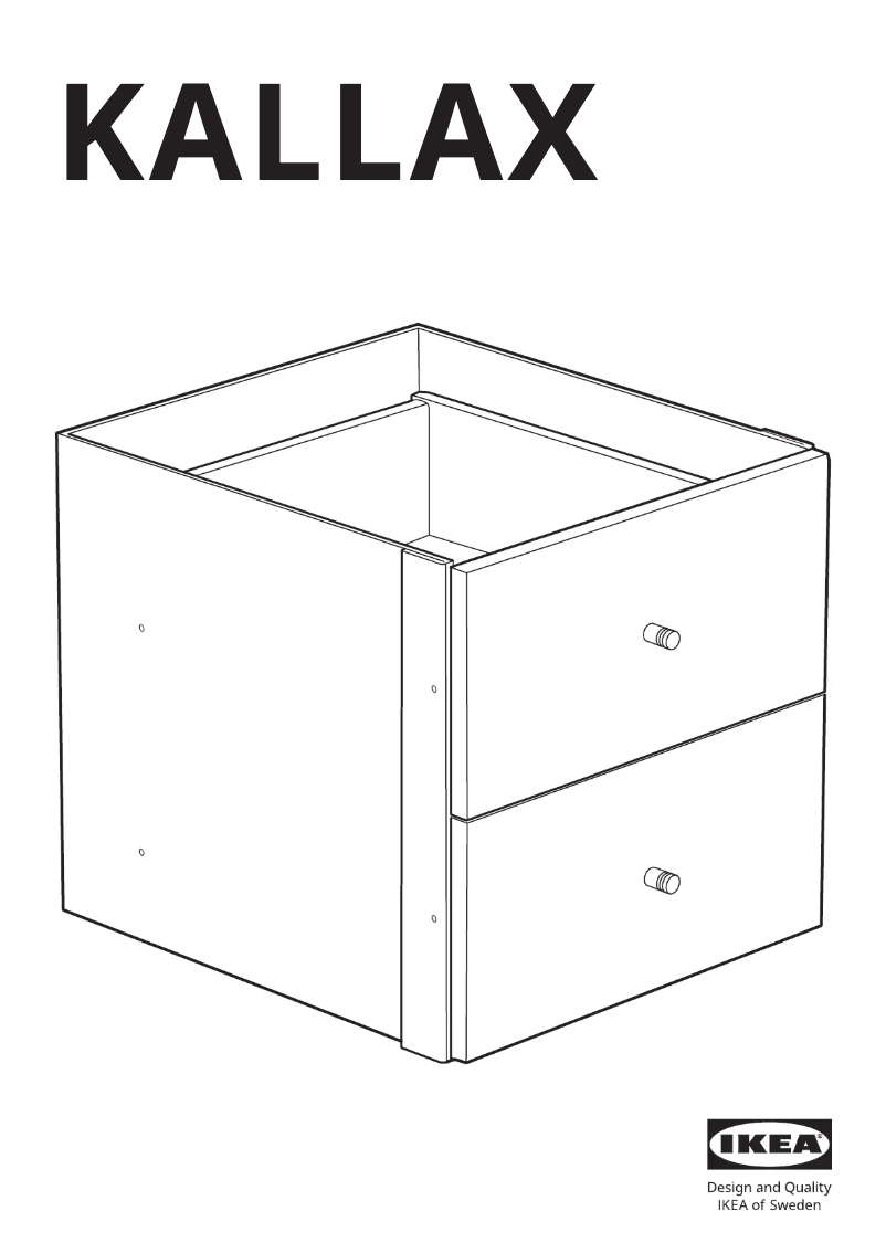 Página 1 del manual Manual de usuario Ikea KALLAX 503.245.11