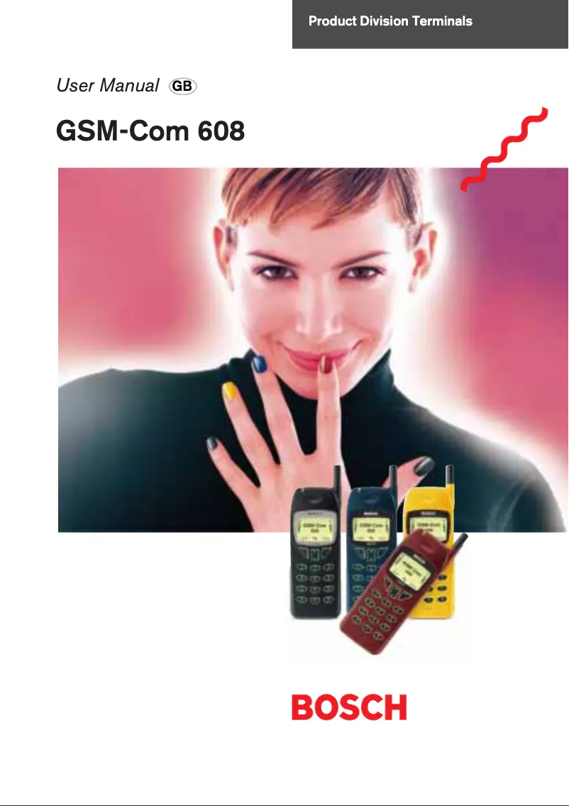 Page 1 de la notice Manuel utilisateur Bosch GSM-Com 608