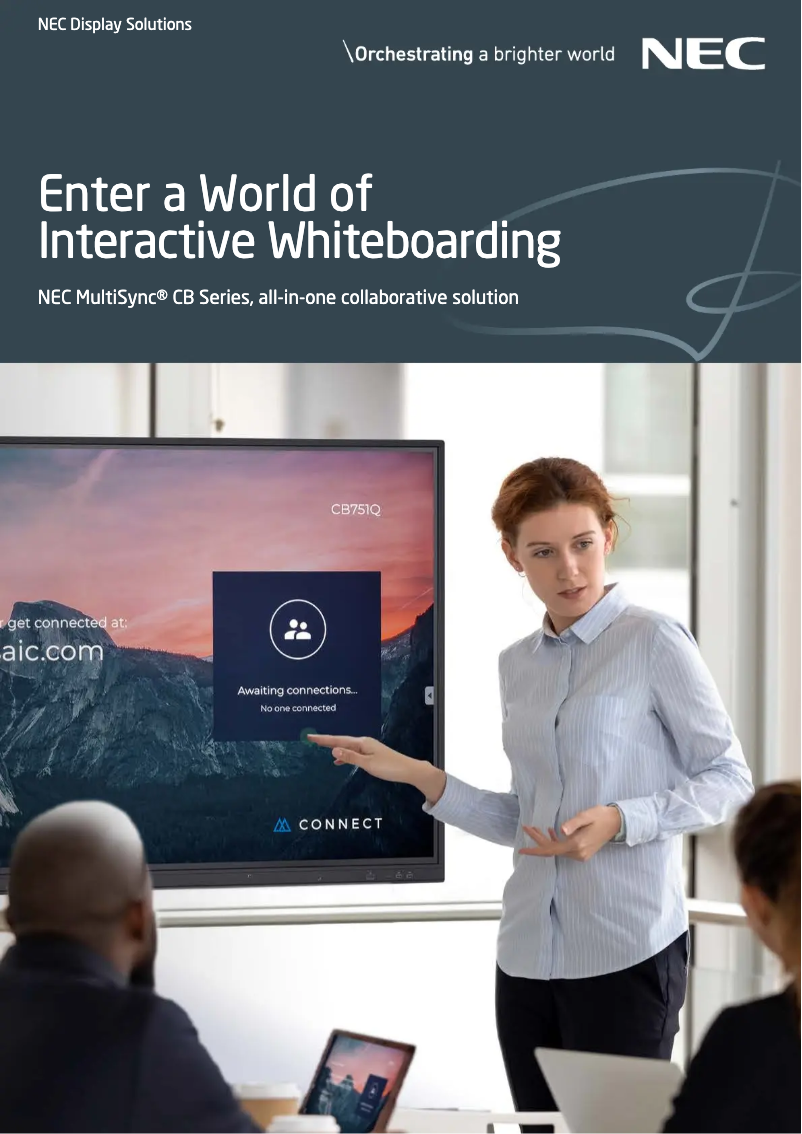 Imagen de la primera página del manual del dispositivo MultiSync CB861Q