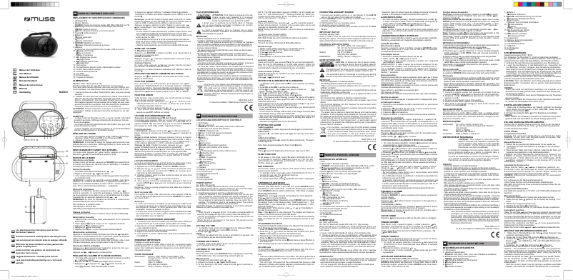 Page n°1 - Manuel utilisateur Muse M-088 R
