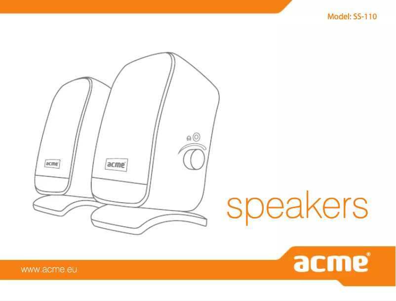 Page 1 de la notice Manuel utilisateur Acme Made SS110