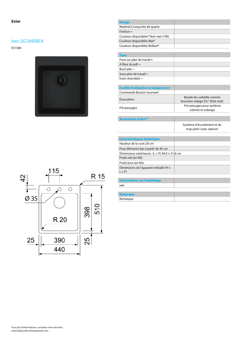 Image de la première page du manuel de l'appareil Iseo SIG3690BEA