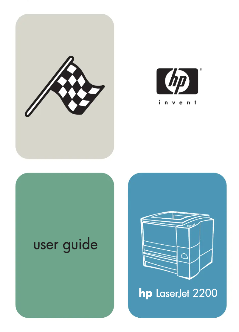 Page 1 de la notice Manuel utilisateur HP LaserJet 2200d