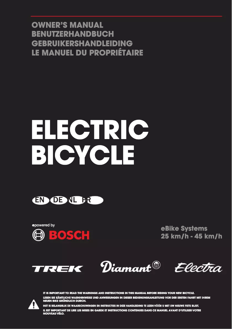 Image de la première page du manuel de l'appareil Townie Commute Go!