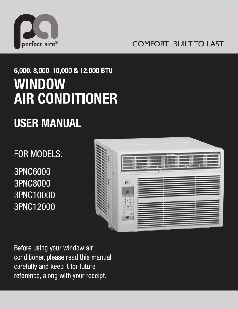 Page n°1 - Manuel utilisateur Perfect Aire 3PNC10000