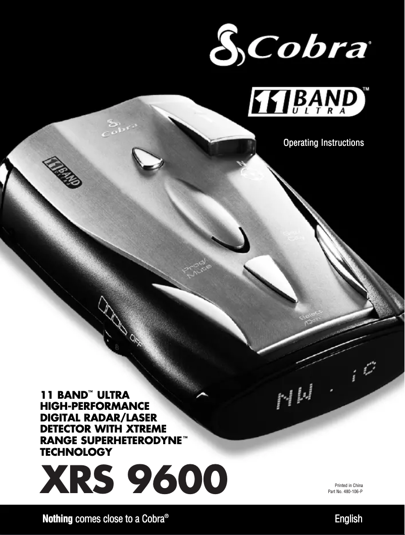 Page n°1 - Manuel utilisateur Cobra XRS 9600