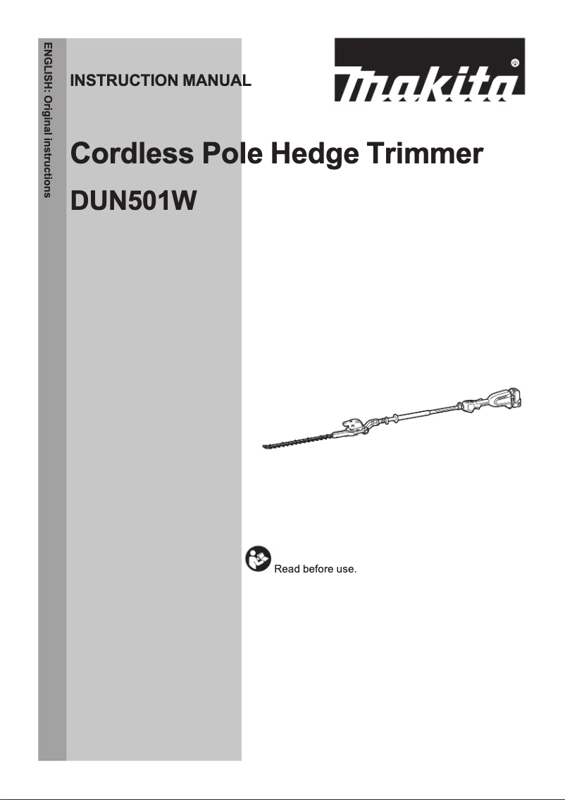 Page 1 de la notice Manuel utilisateur Makita DUN501Q