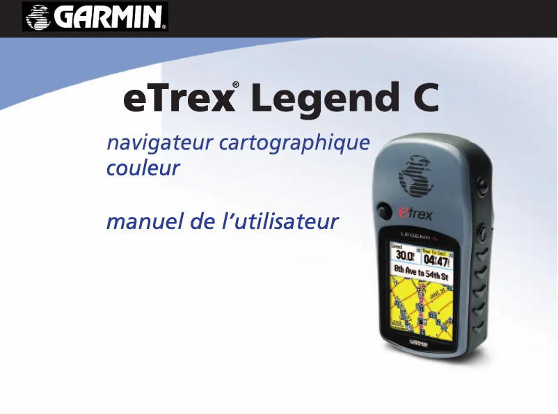 Image de la première page du manuel de l'appareil eTrex Legend C
