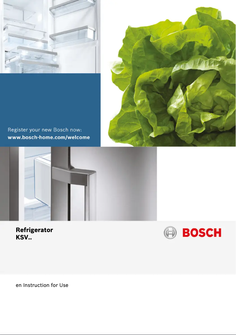 Page 1 de la notice Manuel utilisateur Bosch KSV33NI31Z
