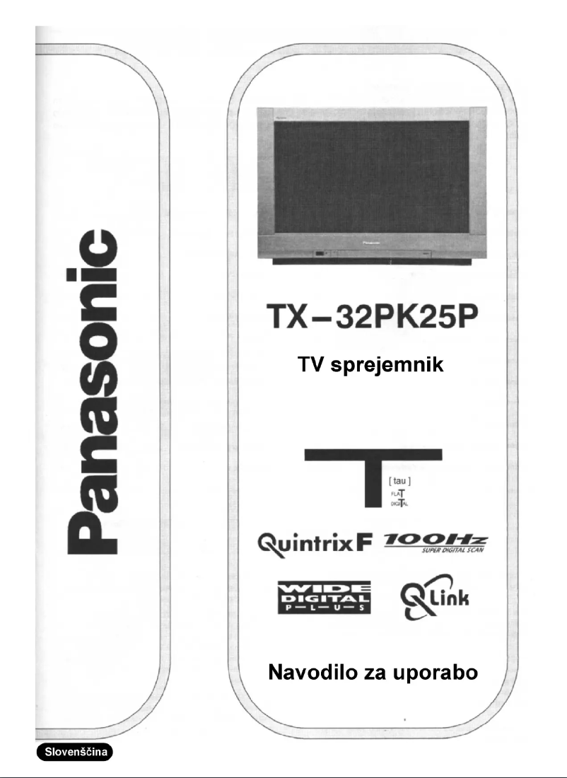 Page 1 de la notice Manuel utilisateur Panasonic TX-32PK25P