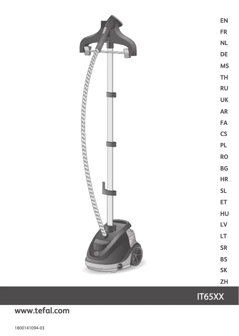 Page 1 de la notice Instructions / montage Tefal Master Precision 360 IT6540