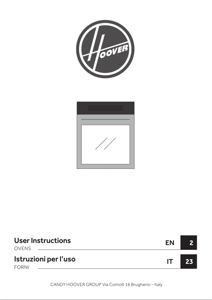 Página 1 del manual Manual de instrucciones Hoover H-OVEN 500 HOC5S0478INWF