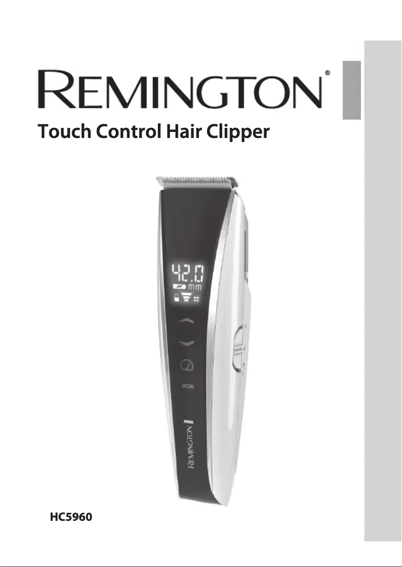 Image de la première page du manuel de l'appareil Touch Control HC5960