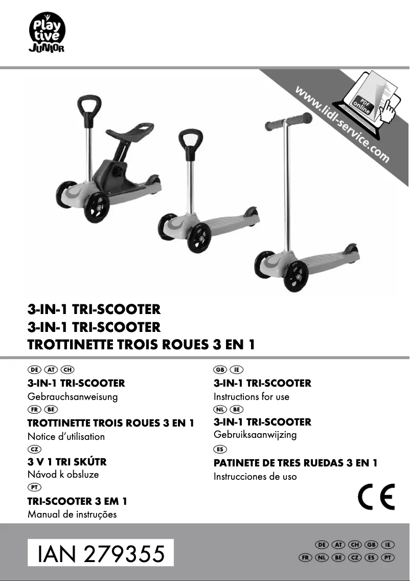 Page 1 de la notice Manuel utilisateur Playtive IAN 279355