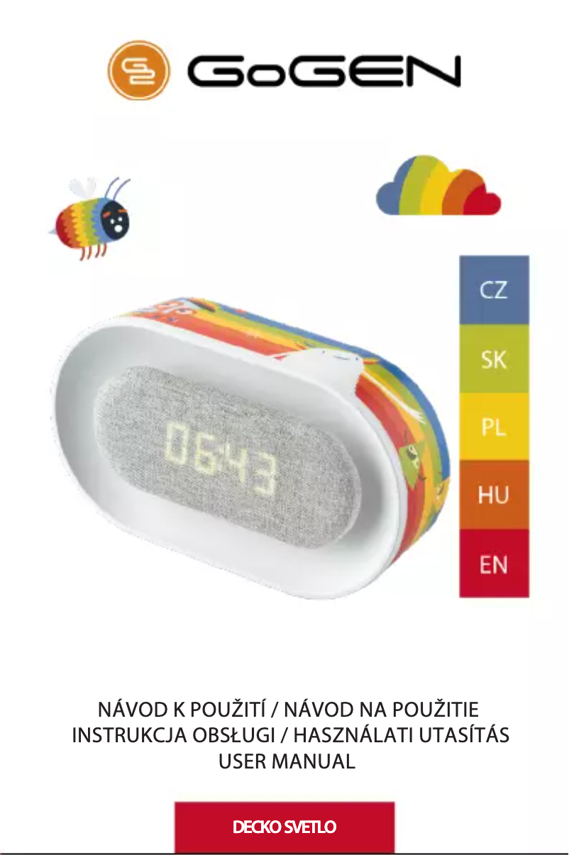 Image de la première page du manuel de l'appareil Decko Svetlo