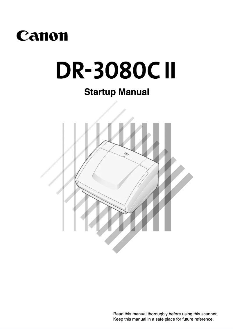 Image de la première page du manuel de l'appareil imageFORMULA DR-3080CII
