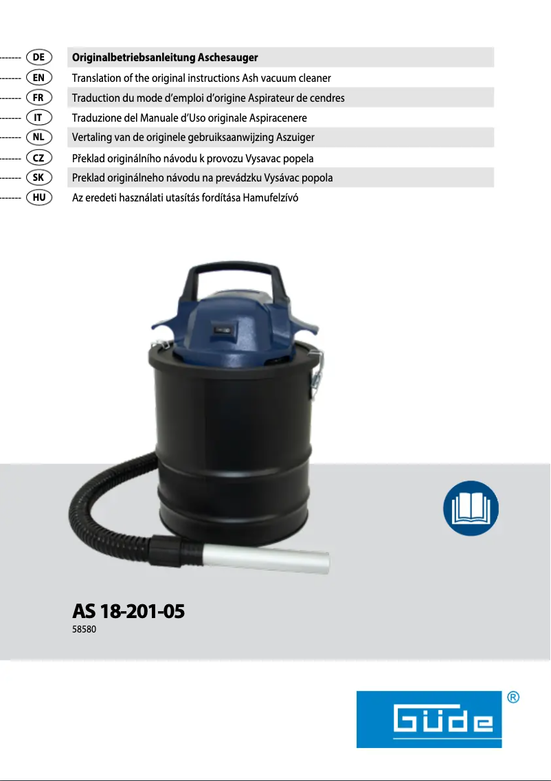 Page 1 de la notice Manuel utilisateur Güde AS 18-201-05