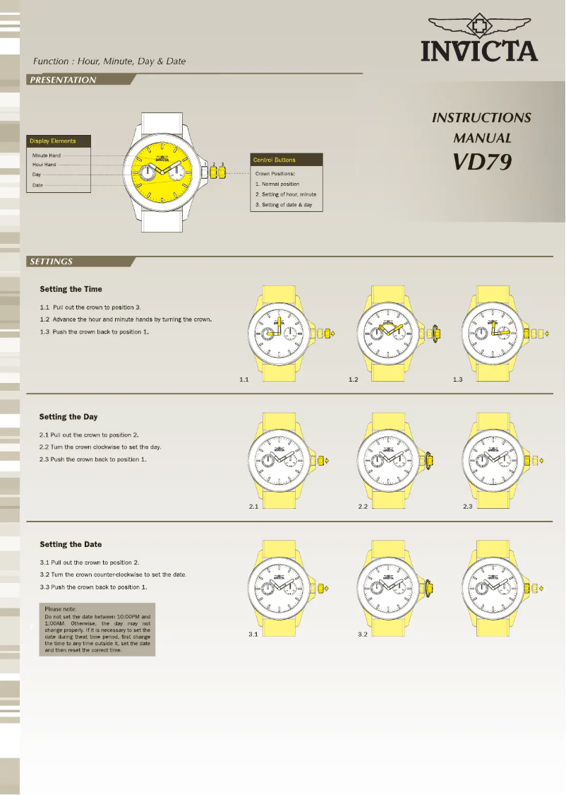 Page 1 de la notice Manuel utilisateur Invicta Bolt 29197