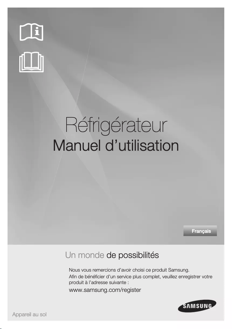 Page n°1 - Manuel utilisateur Samsung RT60KZRSL