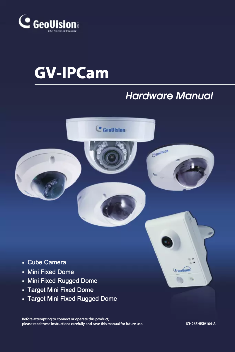 Page 1 de la notice Manuel utilisateur Geovision GV-MFD1501-0F