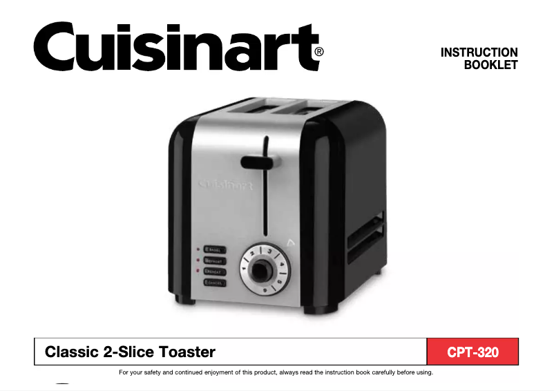 Page 1 de la notice Manuel utilisateur Cuisinart Compact CPT-320