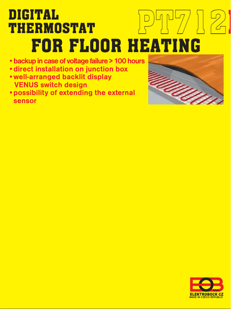 Image de la première page du manuel de l'appareil PT712