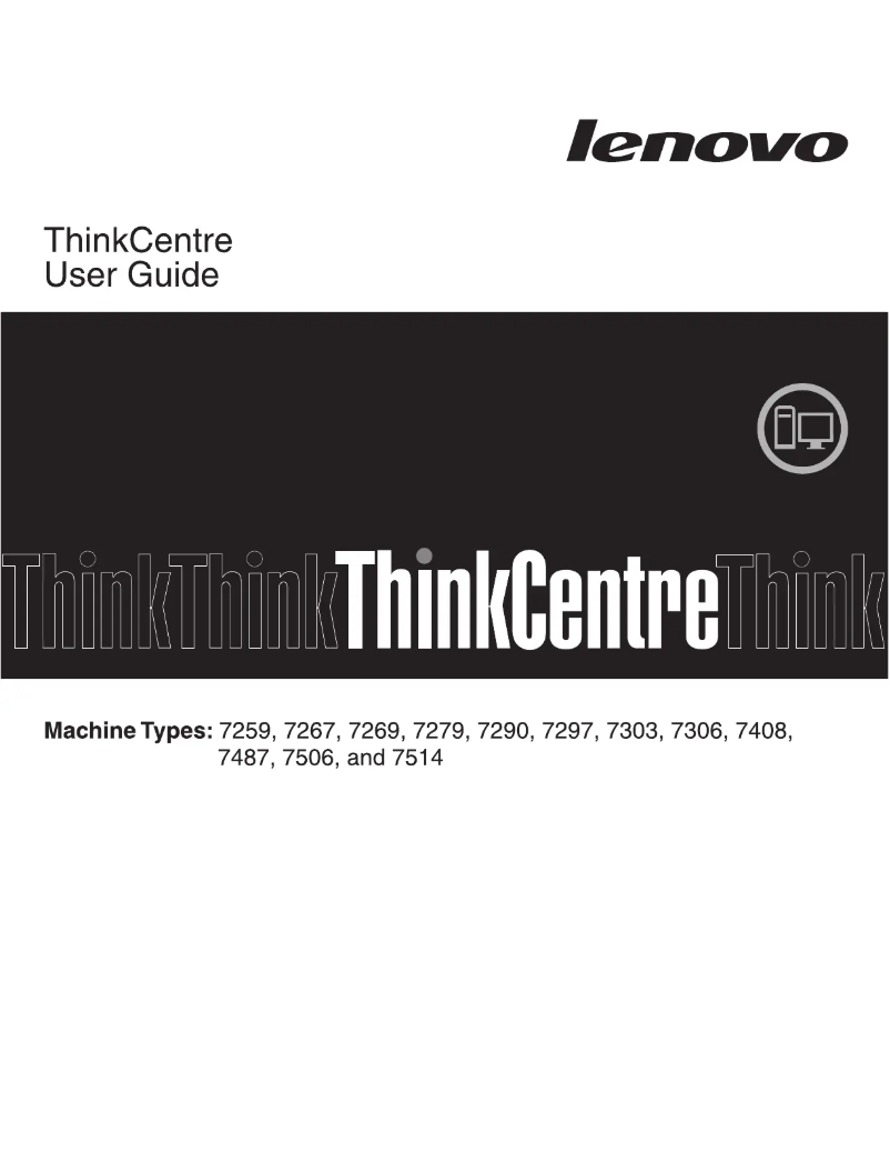 Page 1 de la notice Manuel utilisateur Lenovo ThinkCentre 7303