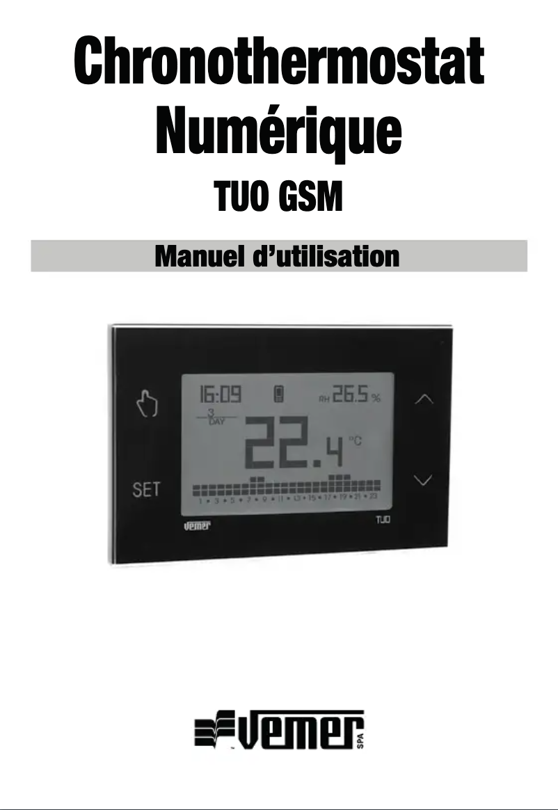 Page n°1 - Manuel utilisateur Vemer Tuo GSM