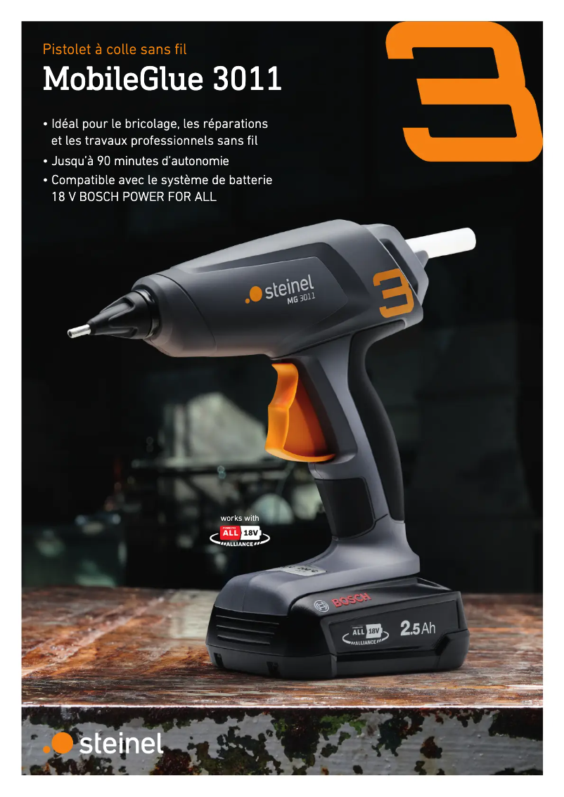 Page 1 de la notice Brochure Steinel MobileGlue 3011