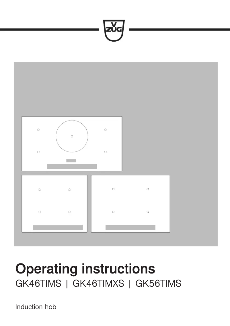 Page n°1 - Manuel utilisateur V-Zug GK46TIMSUO