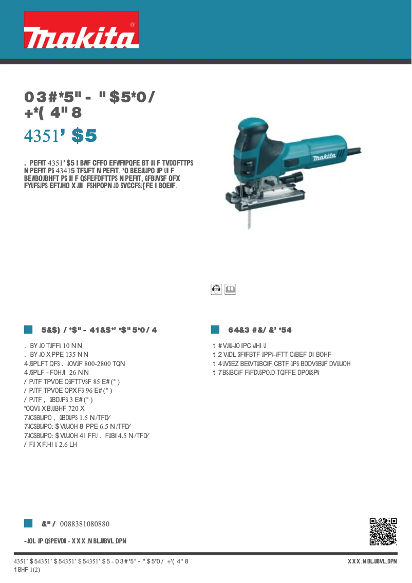 Image de la première page du manuel de l'appareil 4351FCT
