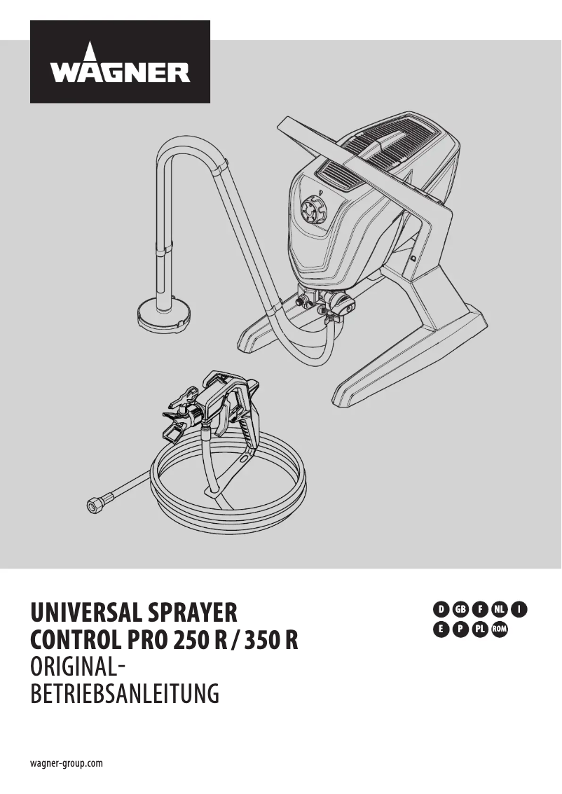 Page 1 de la notice Manuel utilisateur Wagner Control Pro 350 R