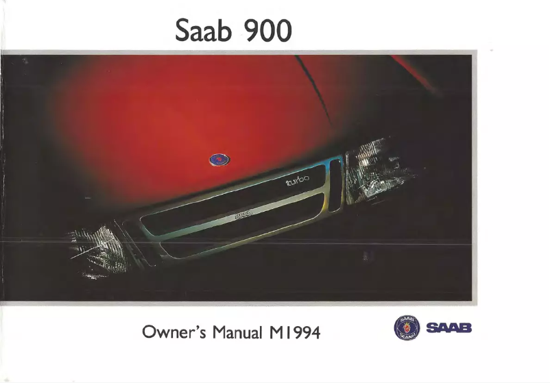 Page 1 de la notice Manuel utilisateur Saab 900 (1994)