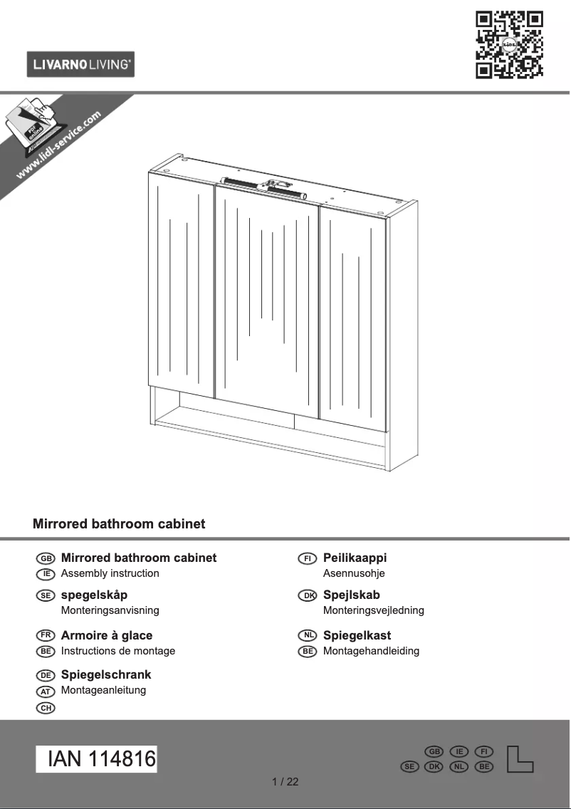 Page n°1 - Manuel utilisateur Livarno Lux IAN 114816