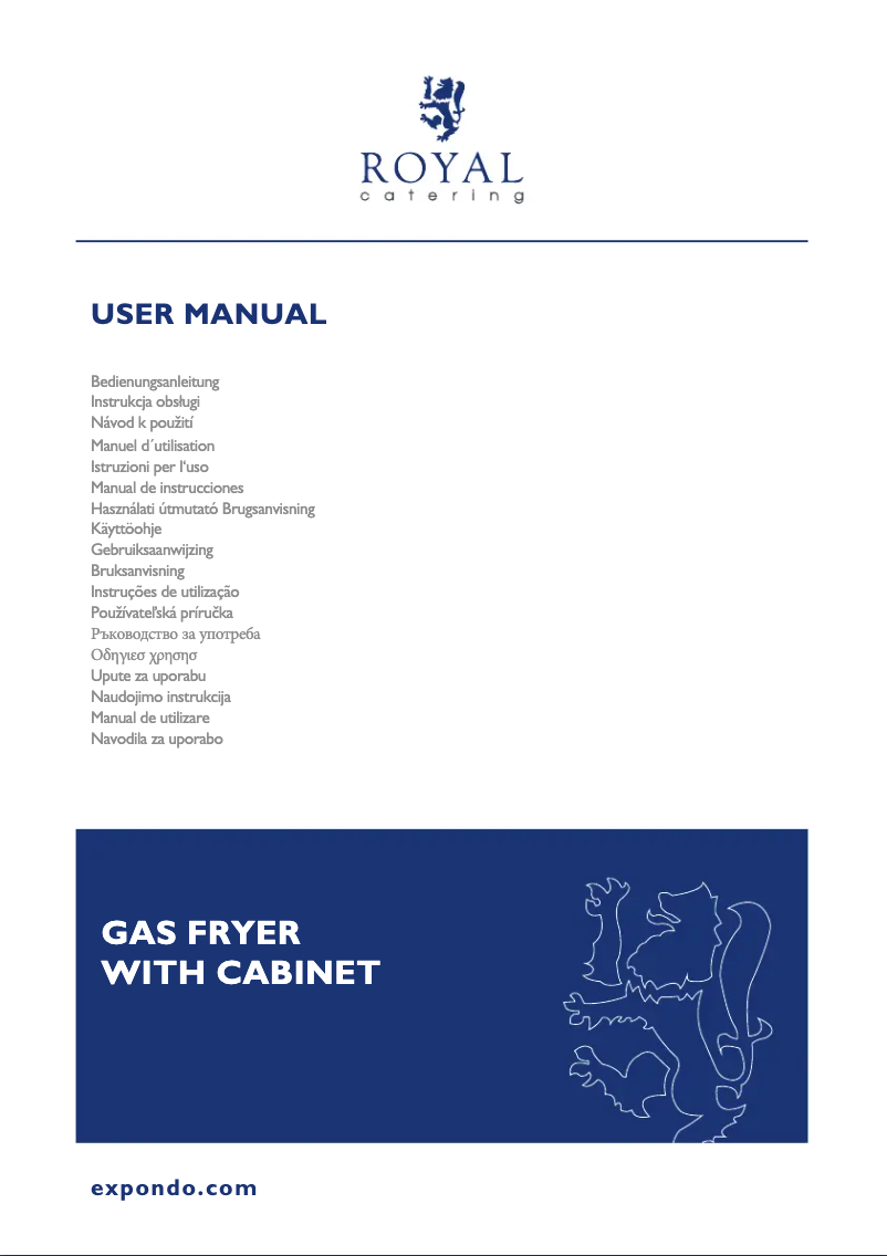 Página 1 del manual Manual de usuario Royal Catering RCGF-40/700C20SG