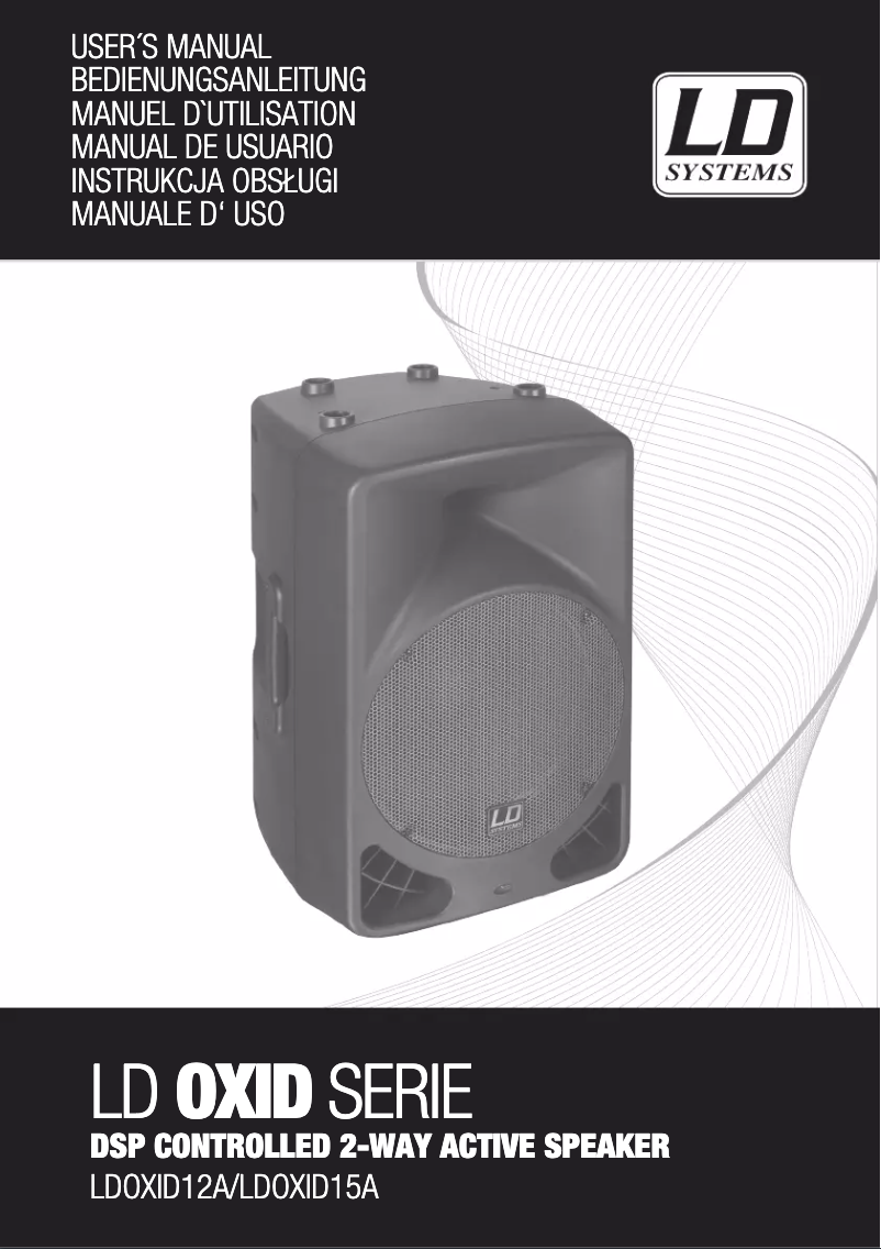 Page 1 de la notice Manuel utilisateur LD Systems OXID 12 A