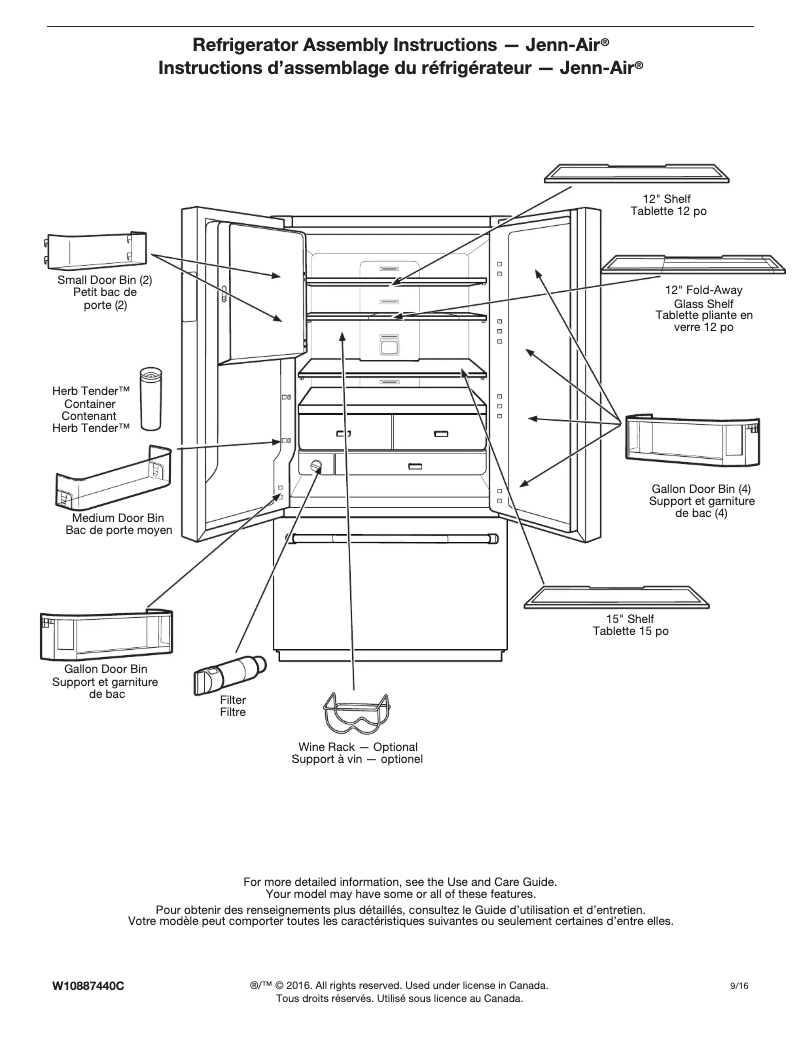 Image de la première page du manuel de l'appareil JFFCC72EFP