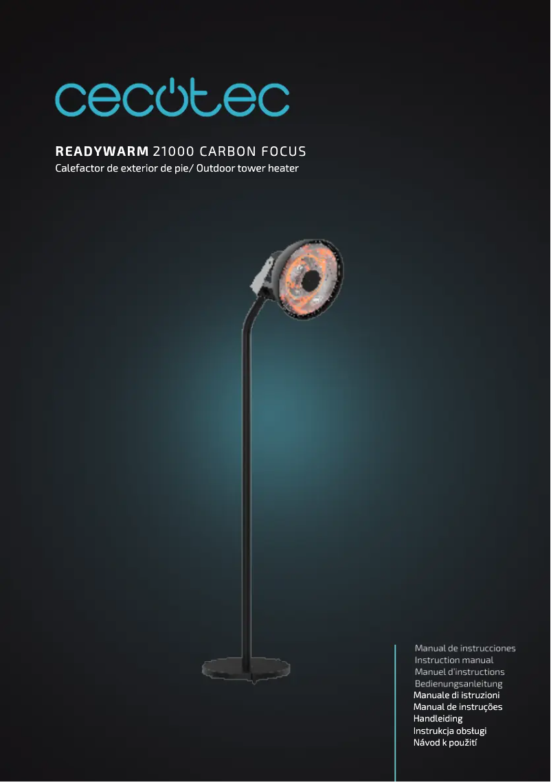 Page 1 de la notice Manuel utilisateur Cecotec ReadyWarm 21000 Carbon Focus