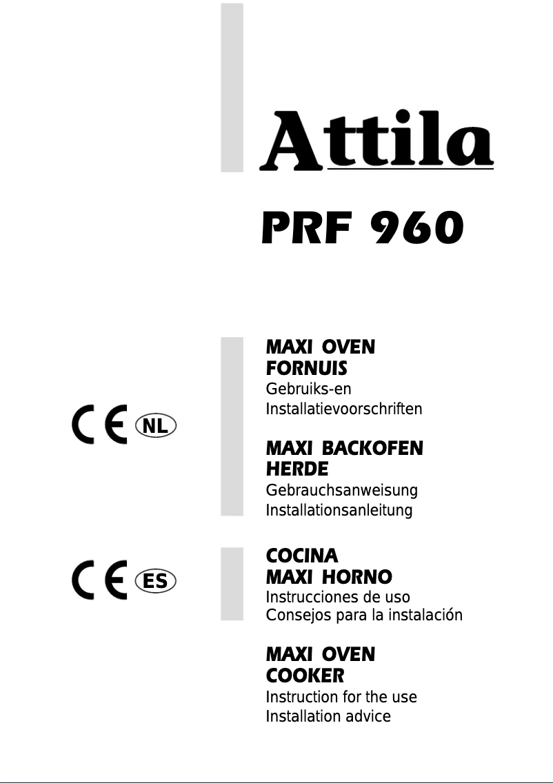 Image de la première page du manuel de l'appareil PRF-960IX