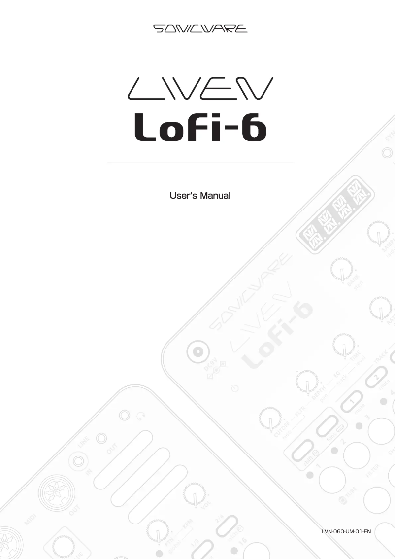Page n°1 - Manuel utilisateur Sonicware LIVEN Lofi-6