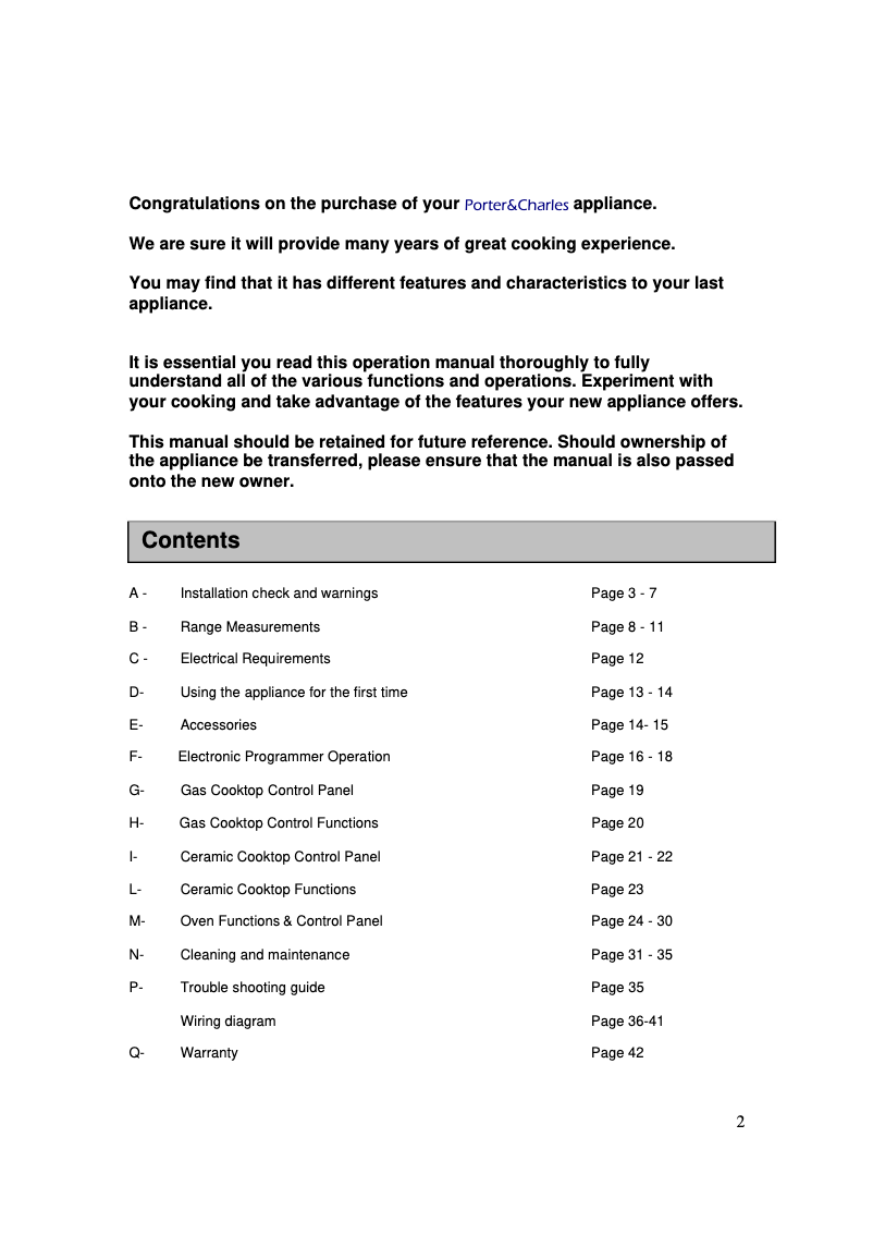 Image de la première page du manuel de l'appareil FEC76B3