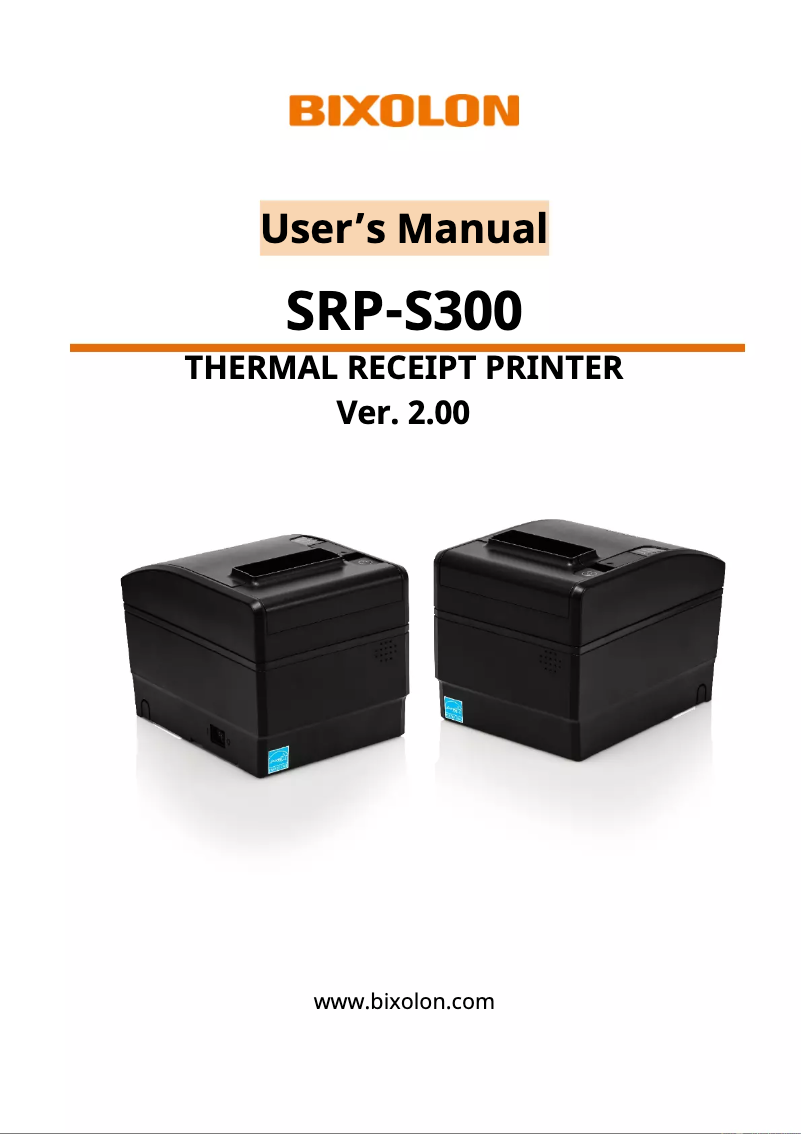 Image de la première page du manuel de l'appareil SRP-S320Hi