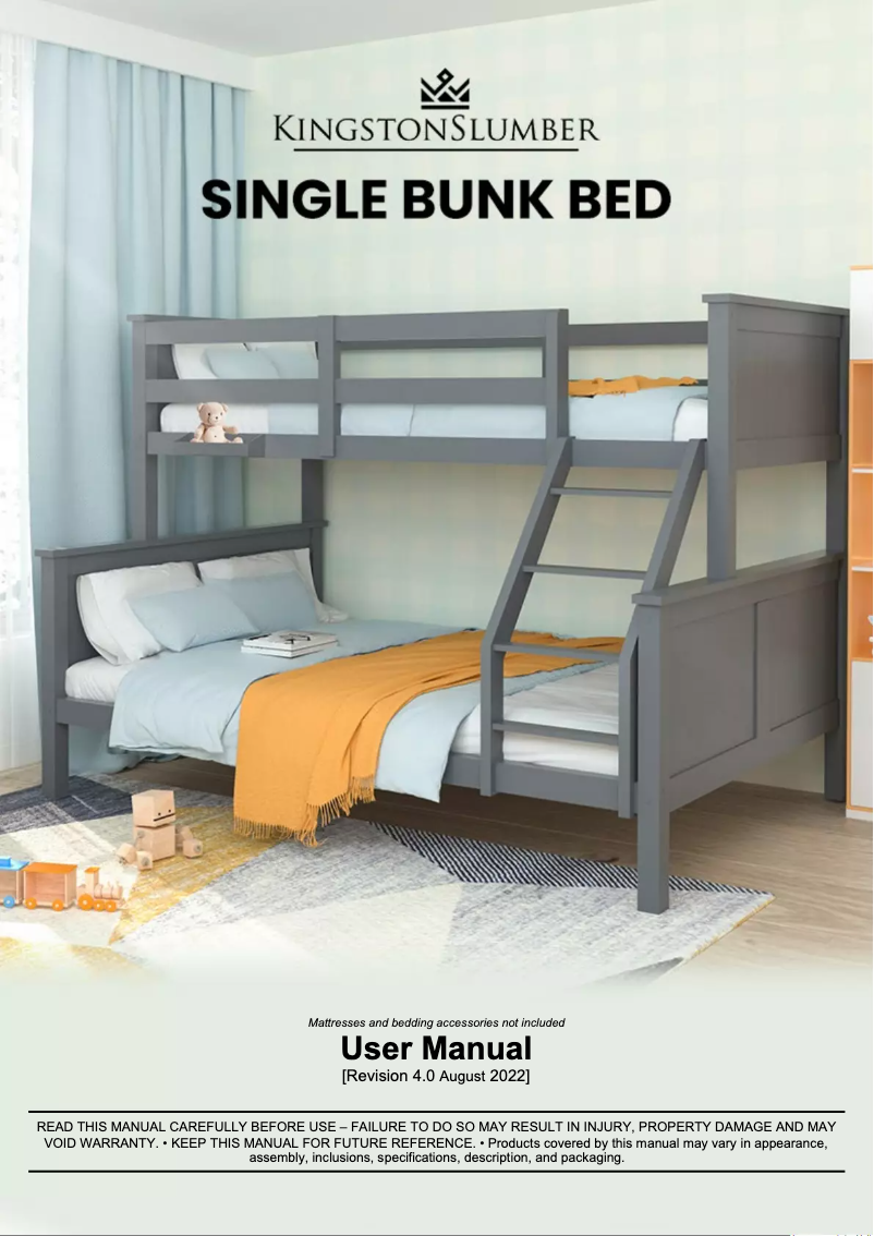 Página 1 del manual Manual de usuario Kingston Slumber FURBBDKNGA15SG