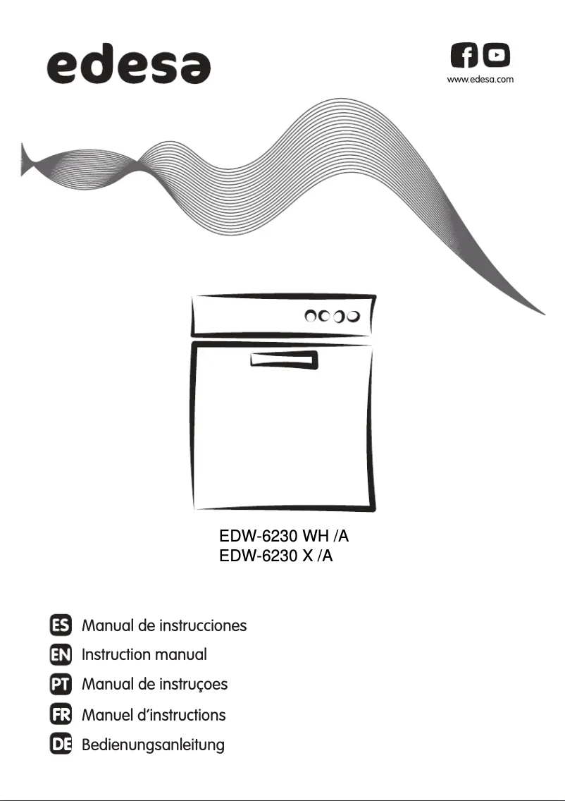 Page n°1 - Manuel utilisateur Edesa EDW-6230 WH