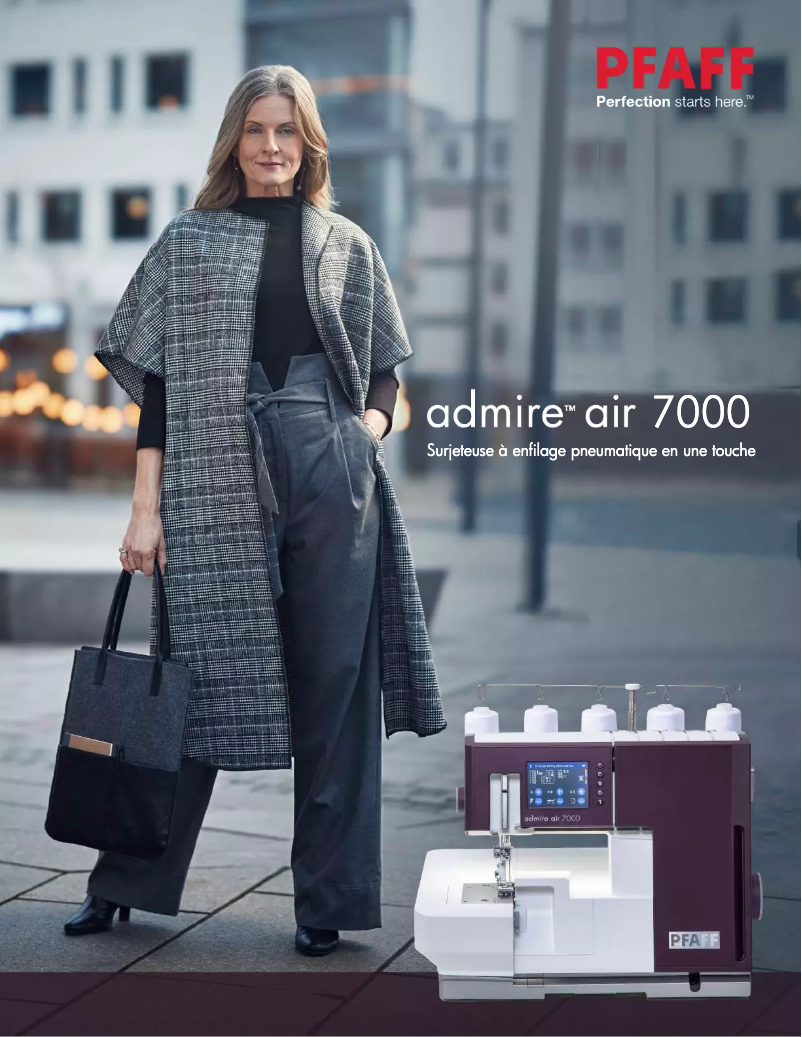 Page 1 de la notice Brochure Pfaff Admire Air 7000