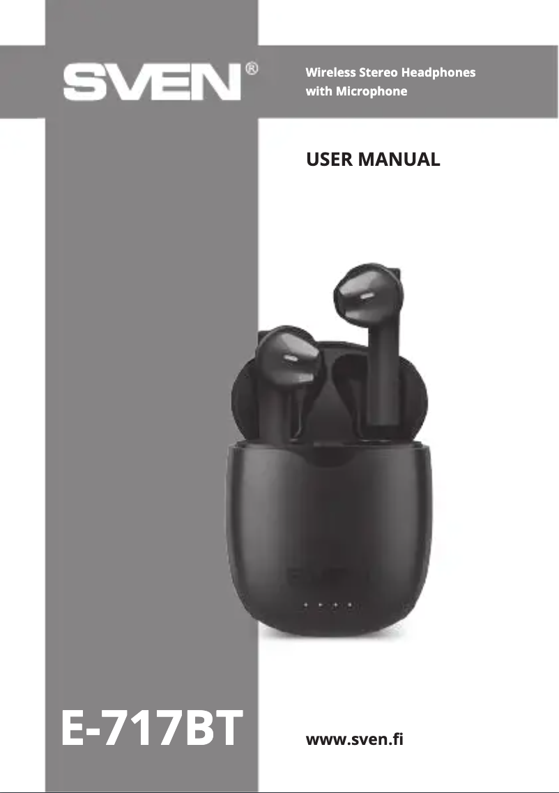 Page 1 de la notice Manuel utilisateur Sven E-717BT