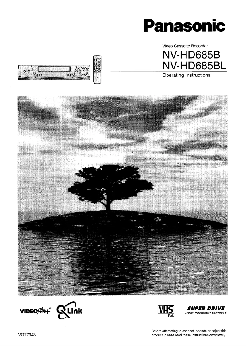 Image de la première page du manuel de l'appareil NV-HD685B