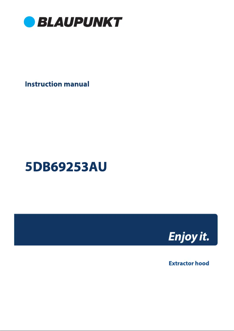 Página 1 del manual Manual de usuario Blaupunkt 5DB69253AU